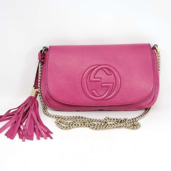 Auth Gucci Soho on Chain Crossbody Bag - Picture 2 of 12